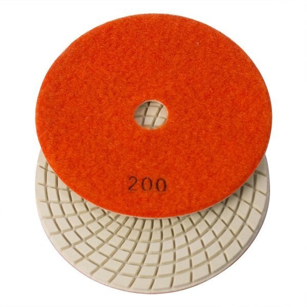 5 Inch 200 Grit 3mm Resin Diamond Polishing Pad, Specialty Diamond, Mfr#: E5200